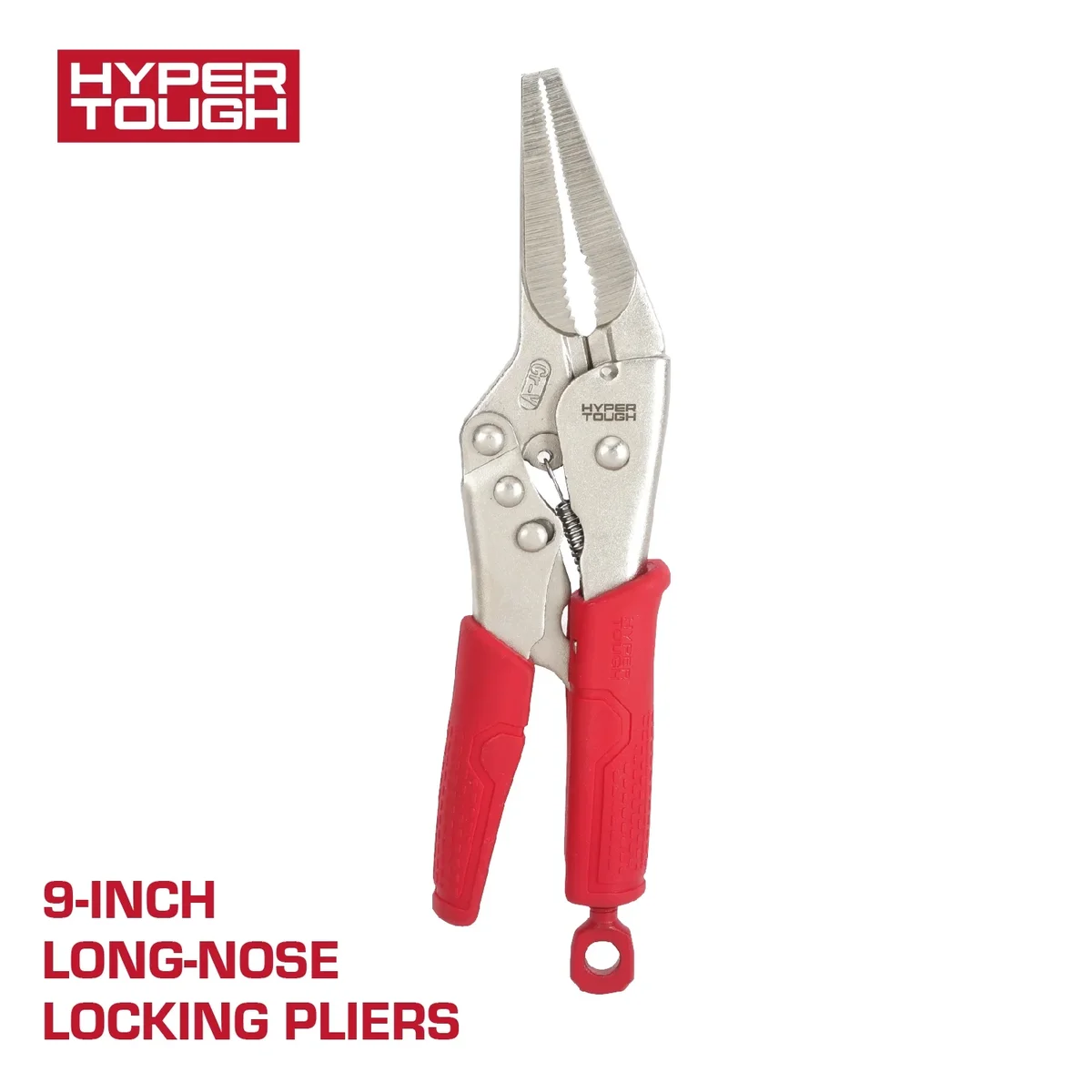 Hyper Tough 9-inch Long-Nose Locking Pliers with Triggerless Release 4996