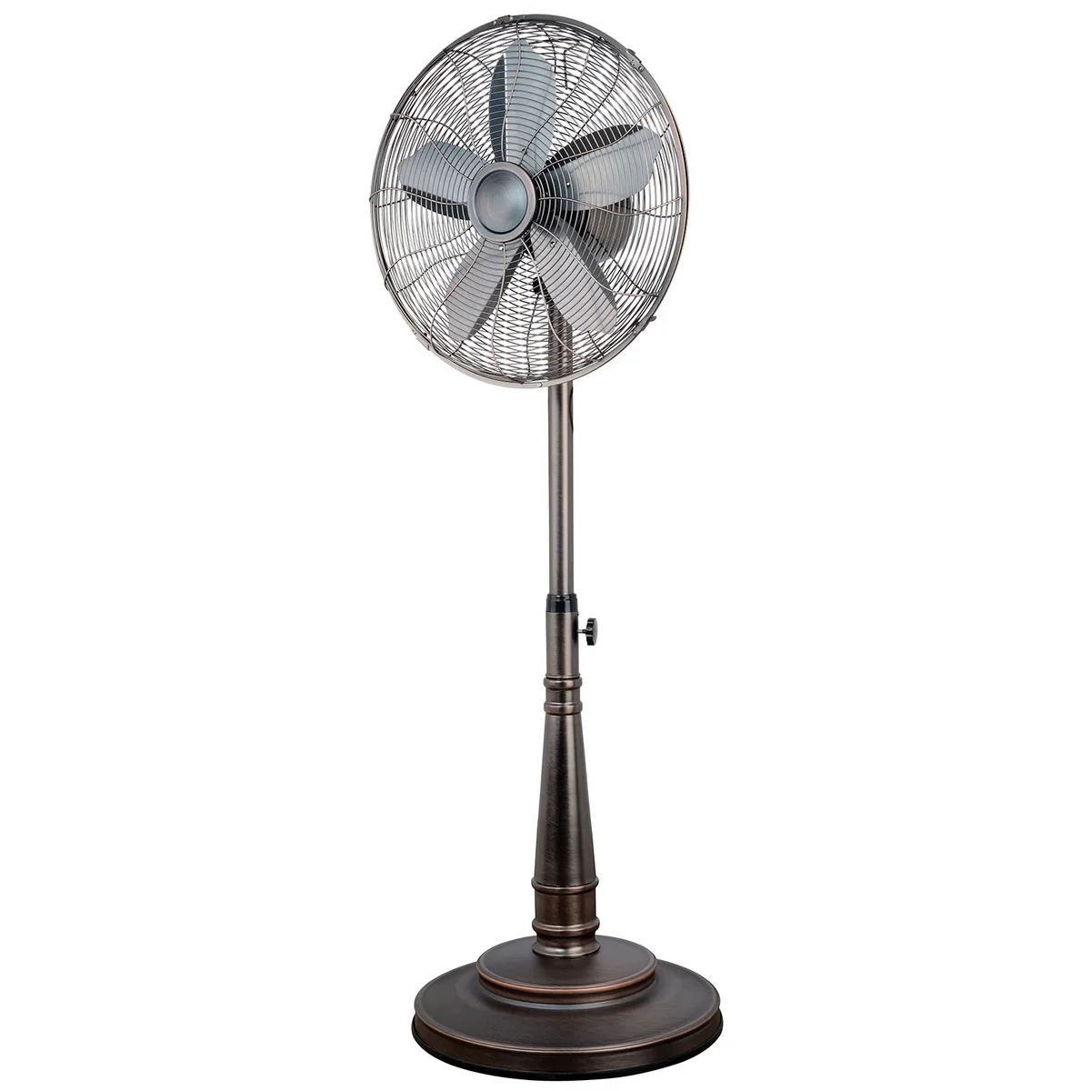 Optimus 16 Inch Retro Oscillating Stand Fan with Oil Rubbed Bronze Finish 9364