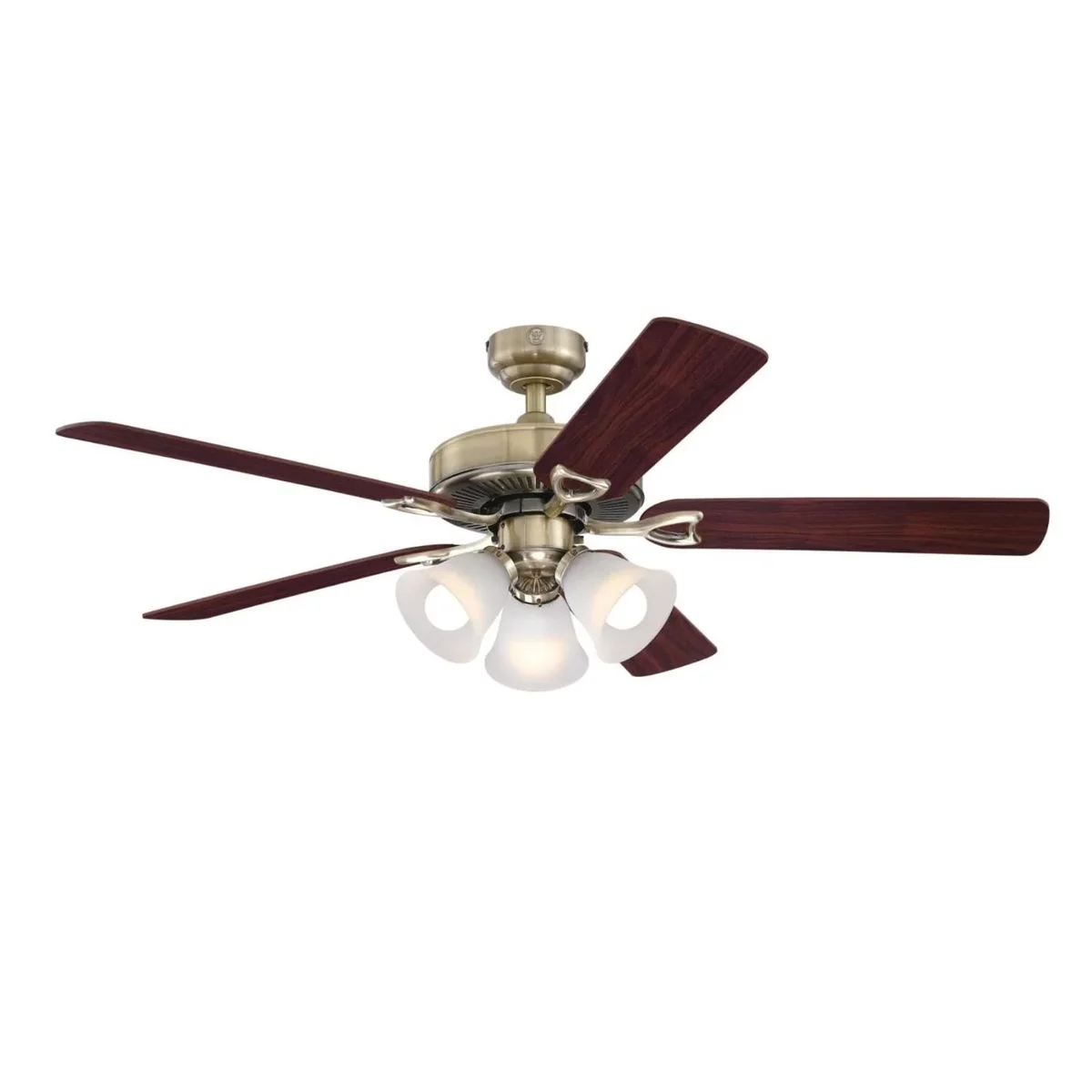 Westinghouse 52 in. Antique Brass Brown LED Indoor Ceiling Fan 4051