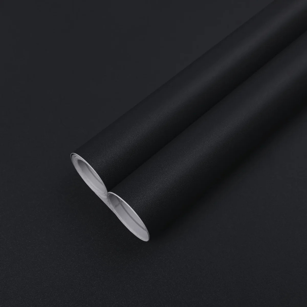 Abyssaly Matte Black Peel and Stick Wallpaper 15.72" x 236.2" Self-Adhesive Removable Wallpaper Waterproof and Oil Wallpaper for Kitchen Countert 1060