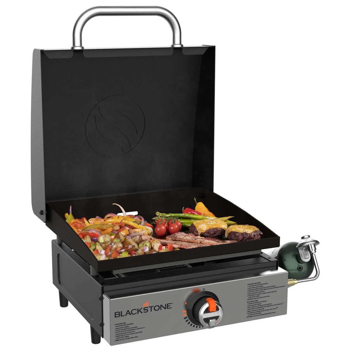 Blackstone 17” Original Tabletop Propane Griddle with Hood 9155