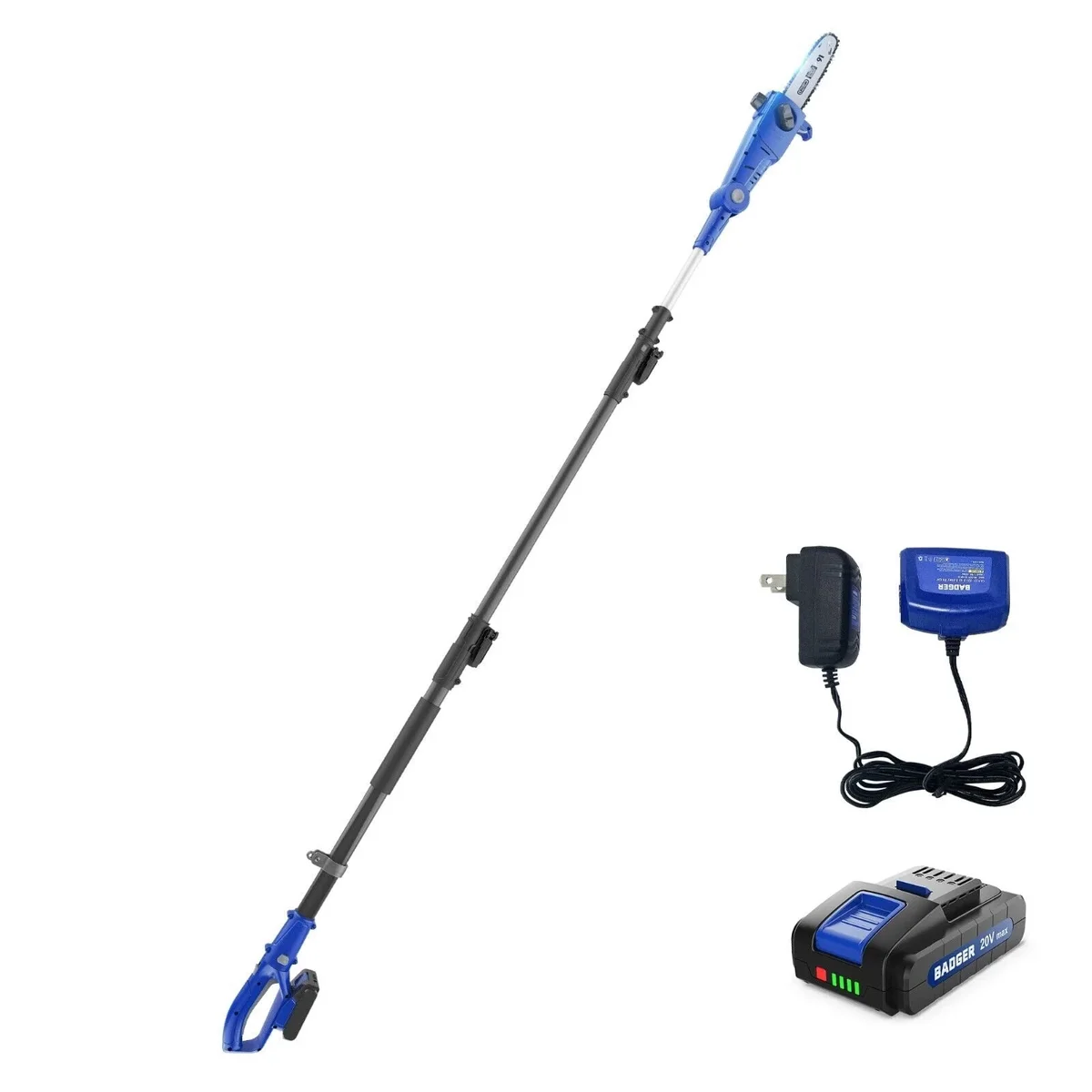 Everdaily Essentials Cordless Electric Pole Saw Adjustable Head& Bar with Battery and Charger 2599