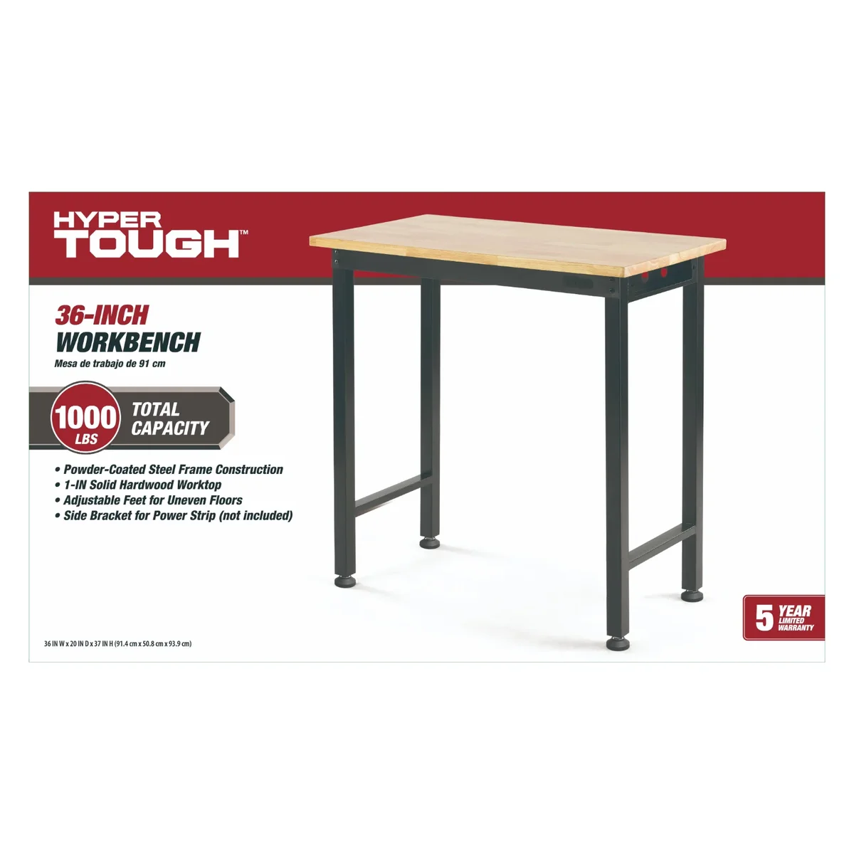 Hyper Tough 36" Workbench 4696