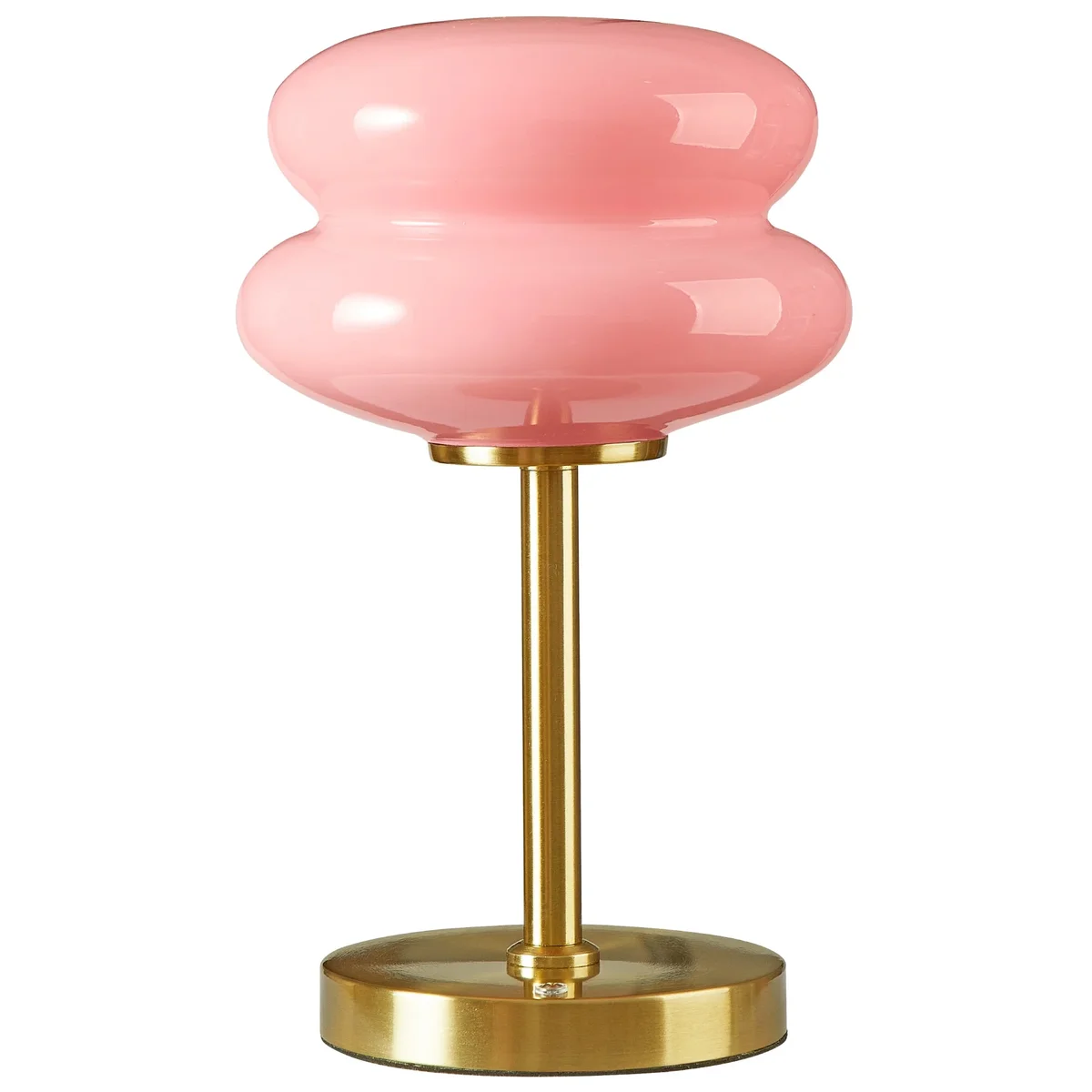 Mainstays Pink Double Bubble Glass Table Lamp, 12.4" H 3125