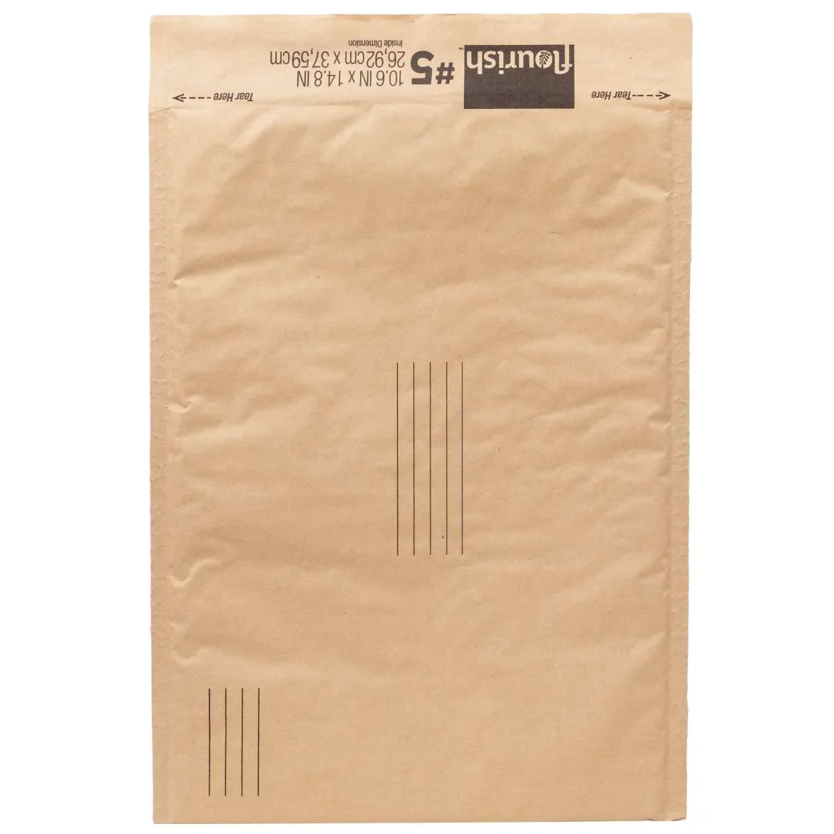 Flourish Brand #5 Honeycomb Recyclable Mailer - Brown, 20 Pack, 10.6 in. x 14.8 in 0372
