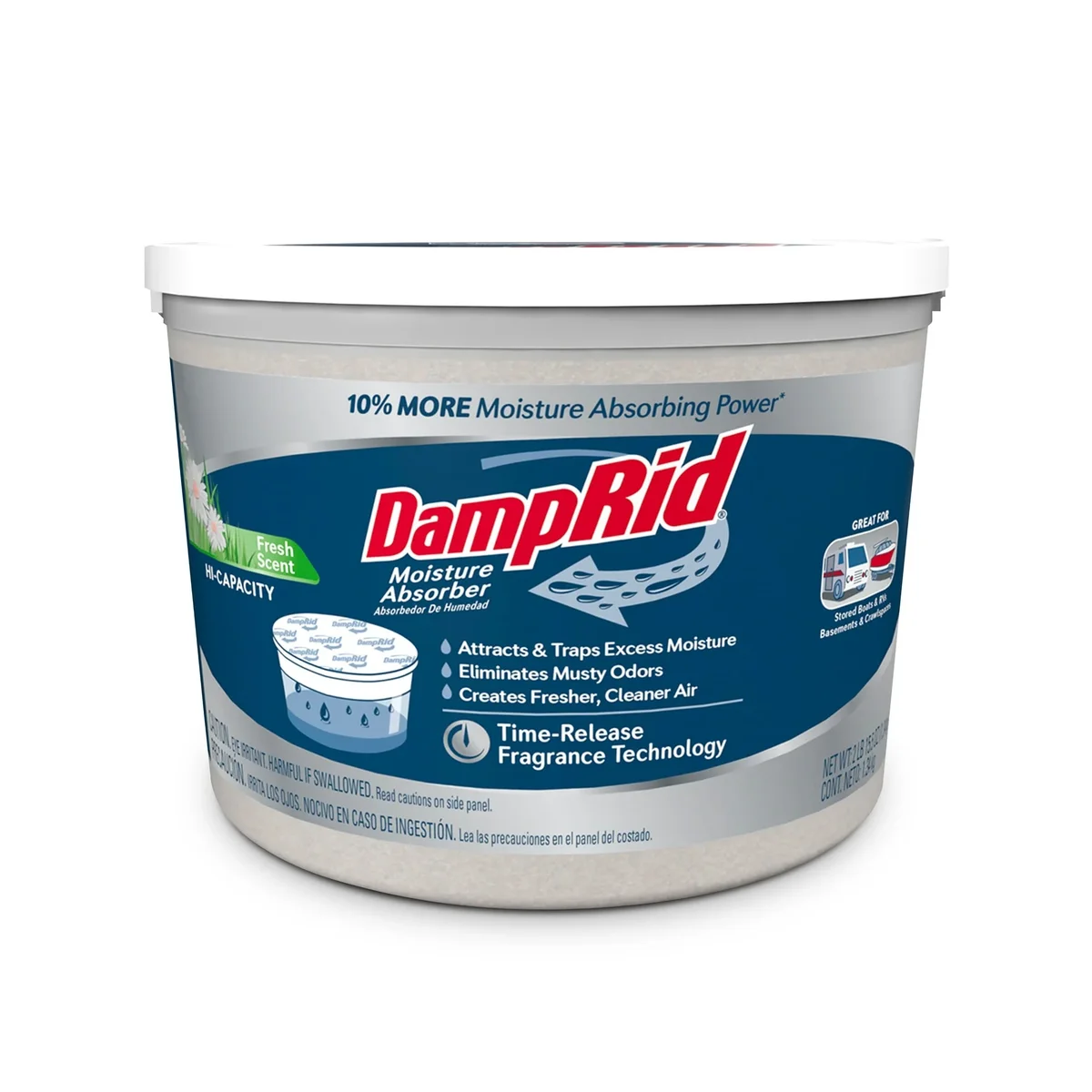 DampRid Hi-Capacity Moisture Absorber, Fresh Scent, 2LB 15.5OZ, 1694