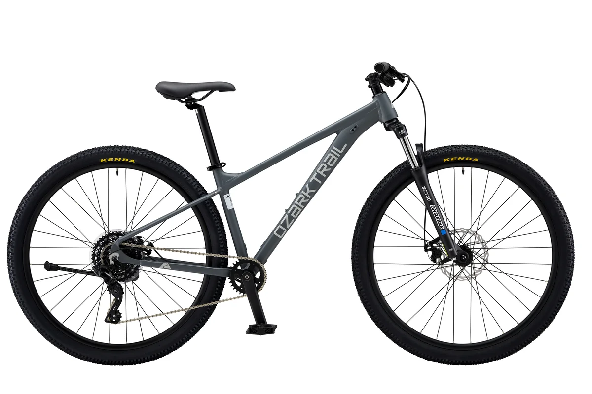 Ozark Trail 29" M.2 Ridge Mountain Bike, Small Frame, Fits Riders 5'0" - 5'6", Gray, Adult, Unisex 9030