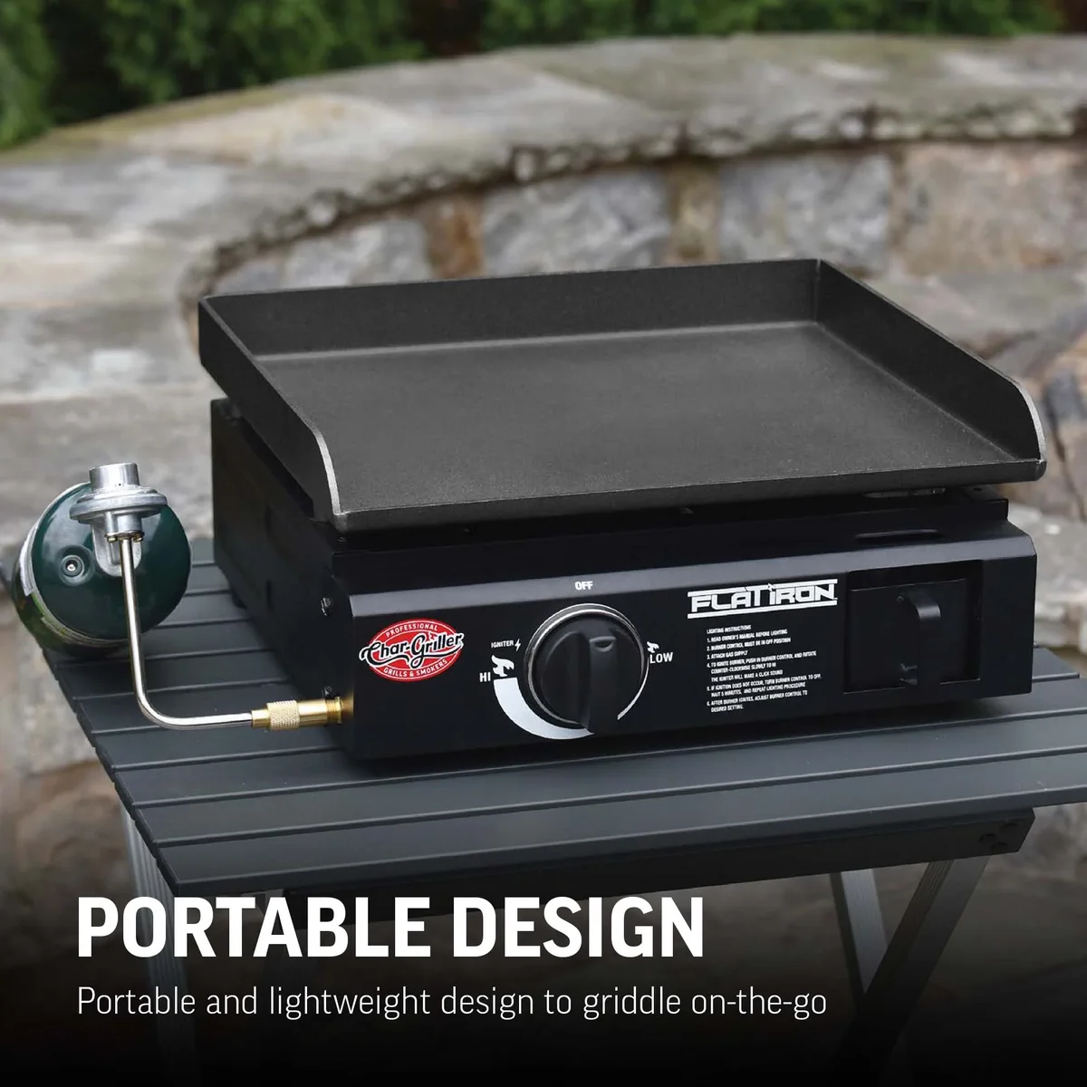 Everdaily Essentials ® Flat Iron® 17-inch Portable Gas Griddle Ref. 3510