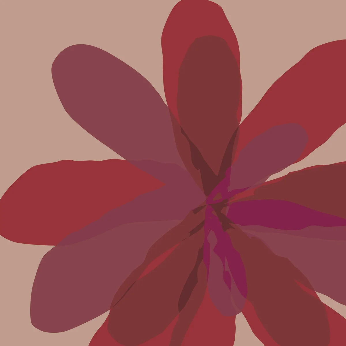 Drew Barrymore Flower Home Floral Peel & Stick Wallpaper Mural, Red Maroon 1439