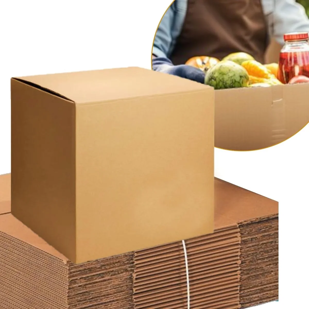 EcoQuality 16x16x16 Moving & Shipping Boxes, Extra Strength, Heavy-Duty Corrugated Cardboard Boxes for Packing, Storage, Shipping (5) 9713