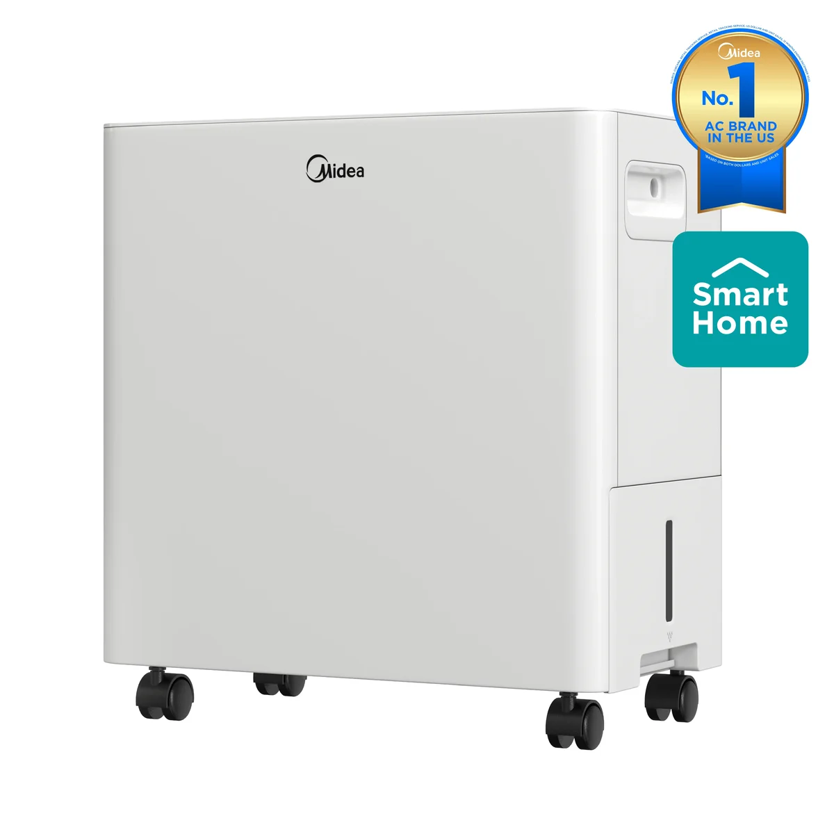 Midea 22 Pint Smart Dehumidifier, App & Voice Control, Covers 1,500 Sq. ft. New MAD22S1AWWT 5872
