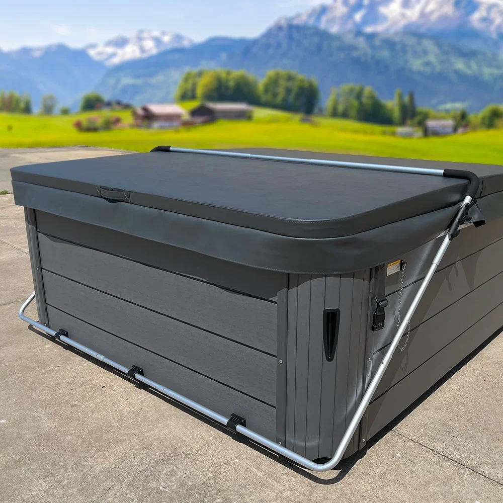 Everdaily Essentials Cover Lifts Fold Bottom or Deck Mount Spa & Hot Tub Cover Lift Removal Silver 11.53 lb Ref. 5697