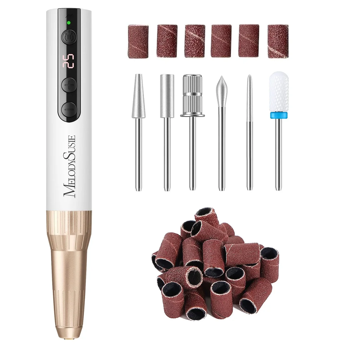 MelodySusie PC180E Cordless Rechargeable Nail Drill 7190