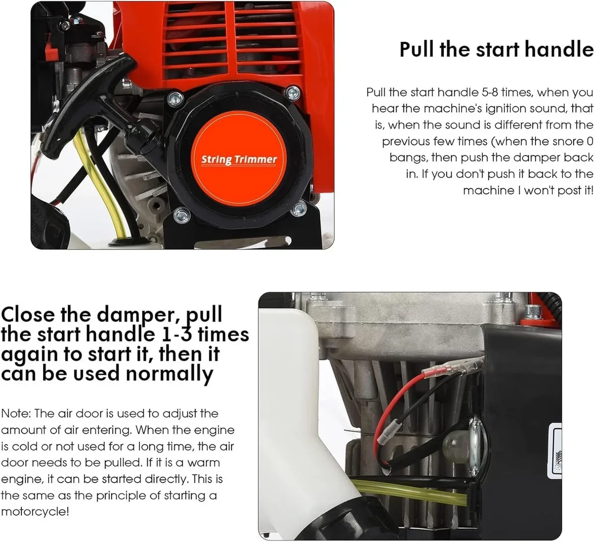 WETS 5 in 1 Multifunctional Weed Eater, 52CC 2-Cycle Gas Cordless Hedge Trimmer, 2025 Upgraded Weed Eater Gas Powered, String Trimmer, Handheld Chains 8343