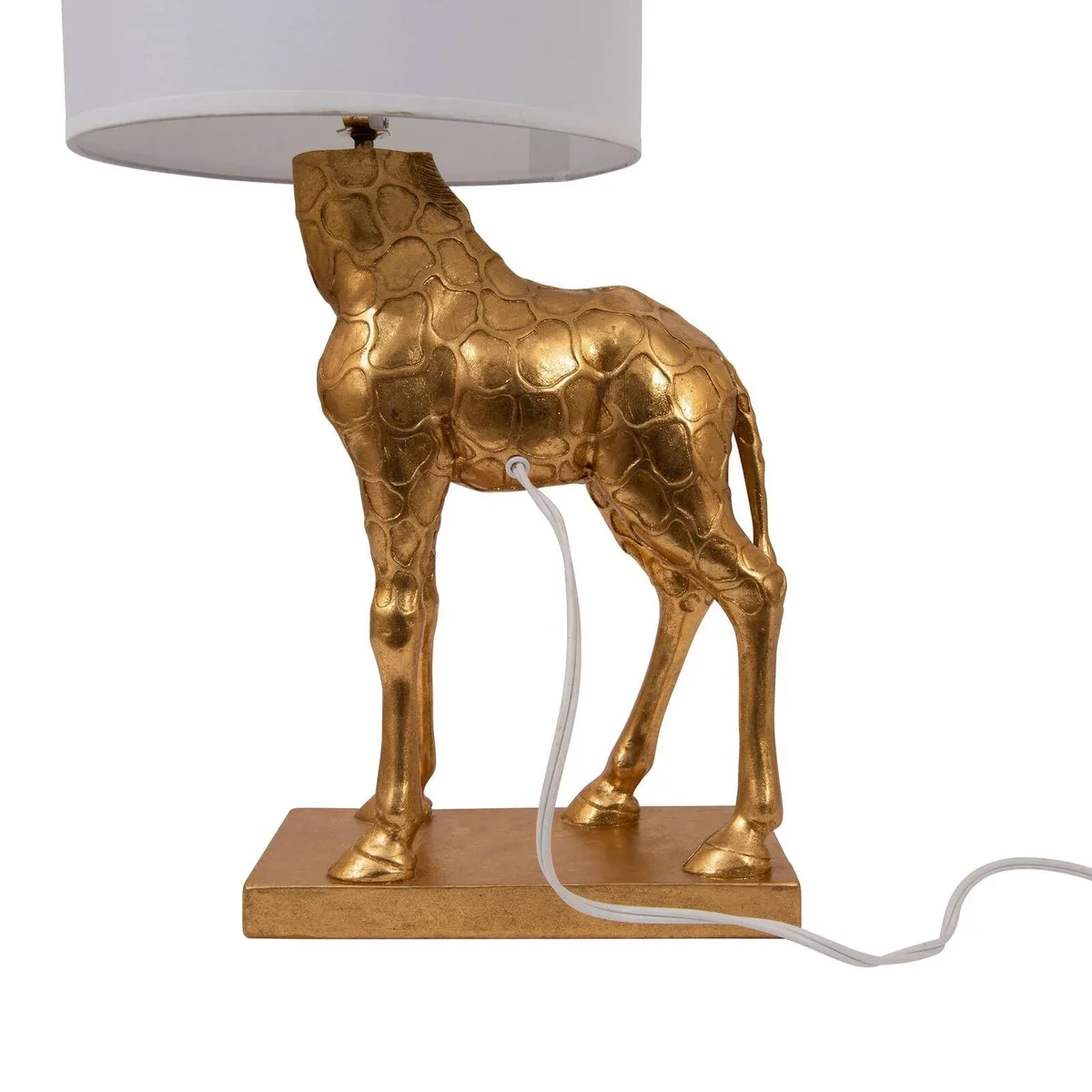 Everdaily Essentials Gold Giraffe Lamp with Linen Shade 7580