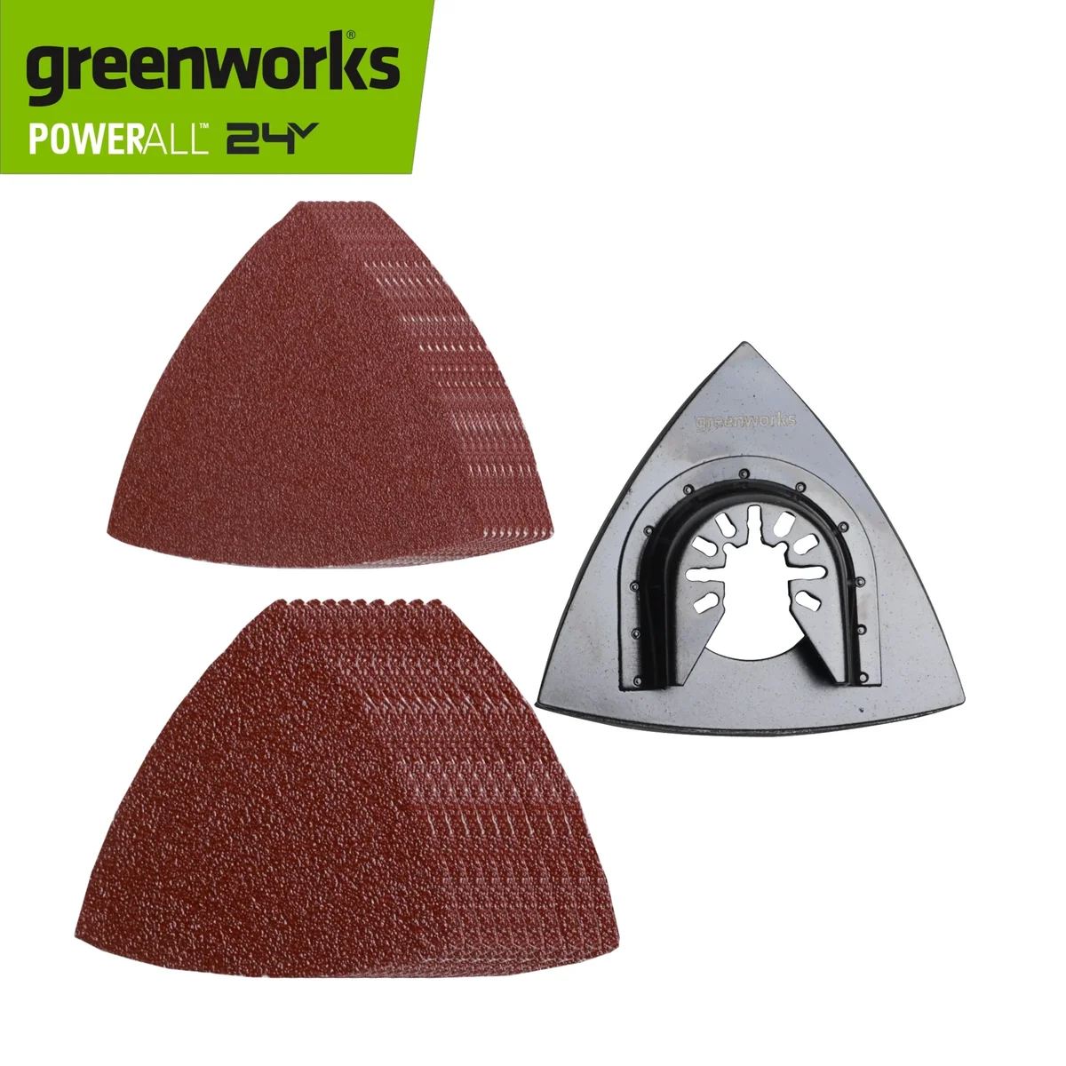 Greenworks 20 Pc Multi-Tool Hook and Loop Sanding Kit, PA54102A1 7492