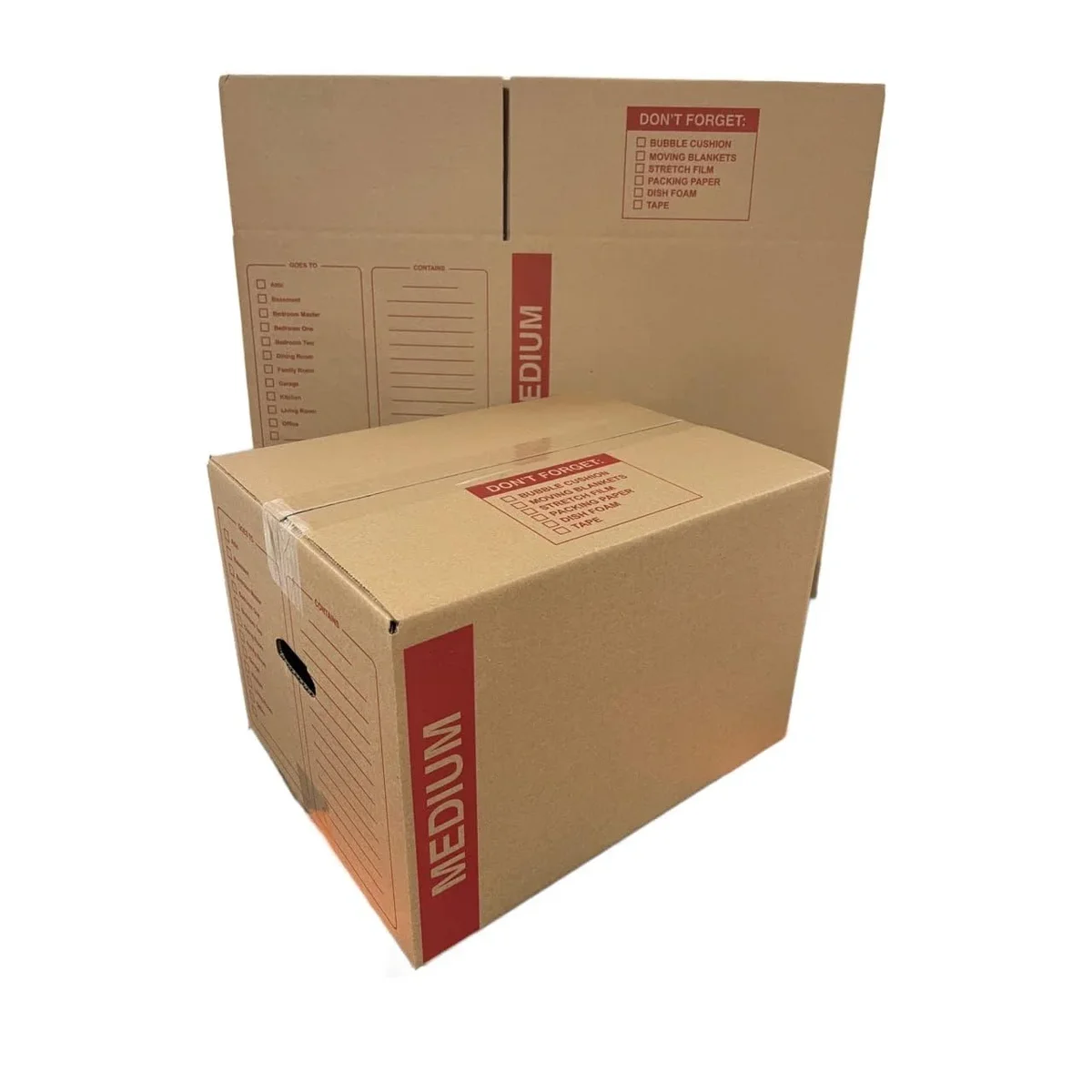 supplyhut 10 - Pack Medium Cardboard Moving Boxes 18x14x12 32 ECT With Handles 4703