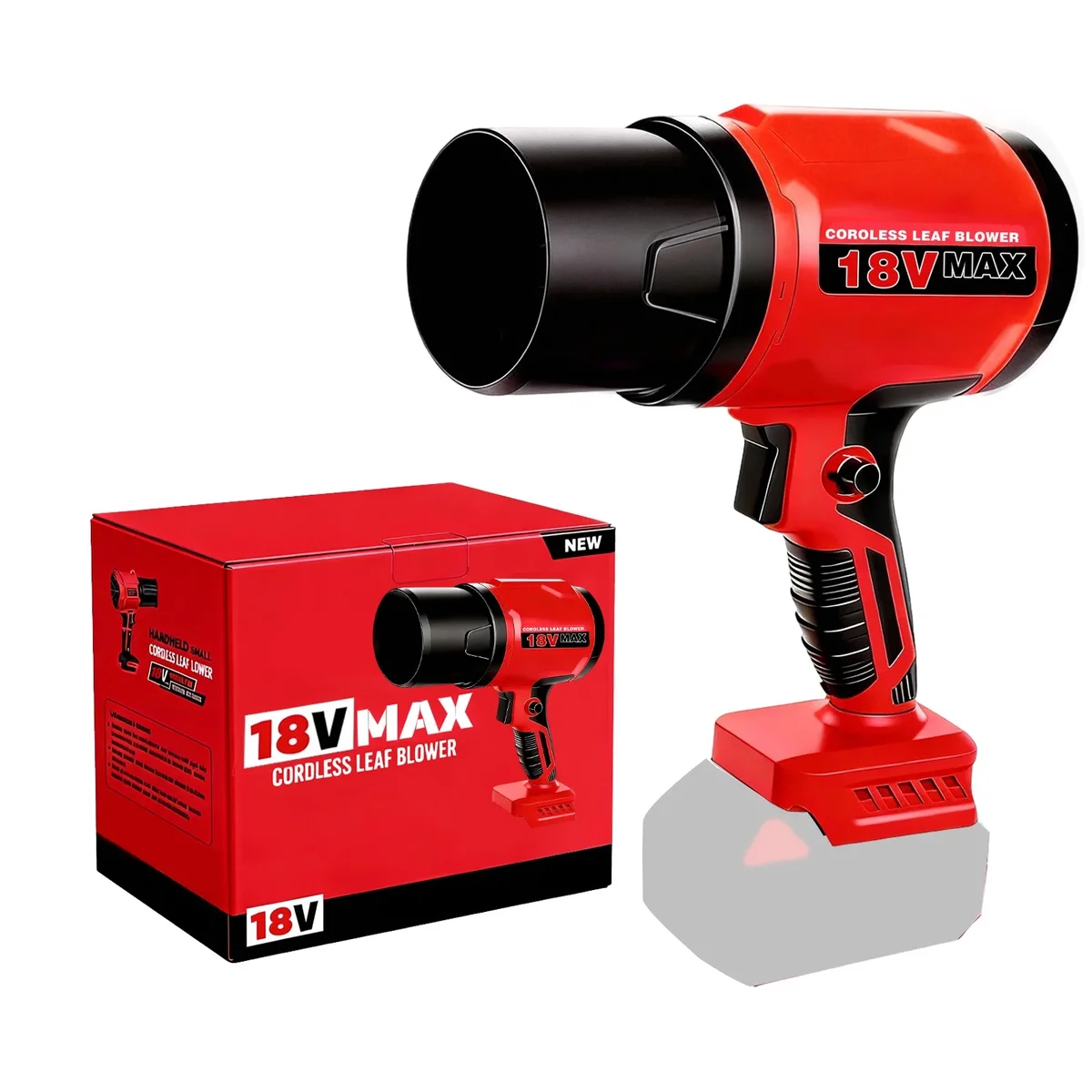 DOOYUTOOL Cordless Leaf Blower for Milwaukee m18 Battery, 720-CFM 180-MPH Handheld Electric Dust Blower with Light, Battery Powered Leaf Blowers for Keyboa 7427