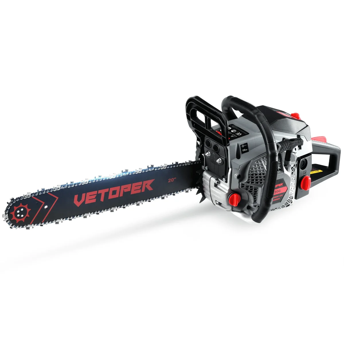 Vetoper Gas Powered Chainsaw 16'' 58CC 2-Cycle Chain Saw for Farm/Garden/Ranch 5820G 8895