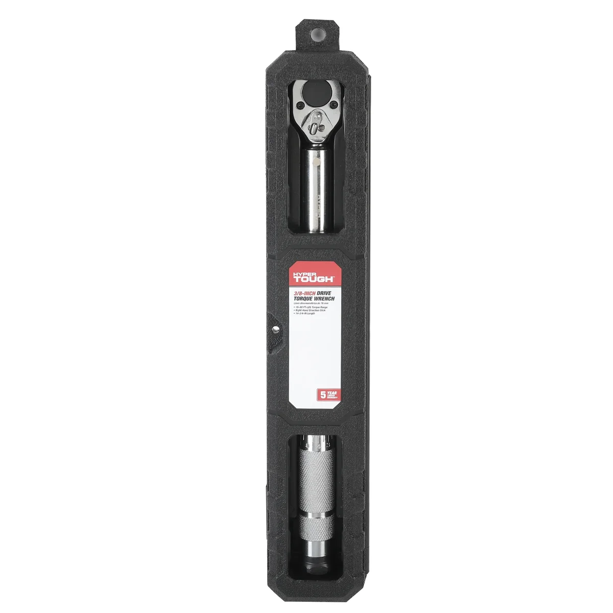 Everdaily Essentials Heavy Duty 3/8-inch Torque Wrench with Storage Case, 15-80 ft-lbs Ref. 0861