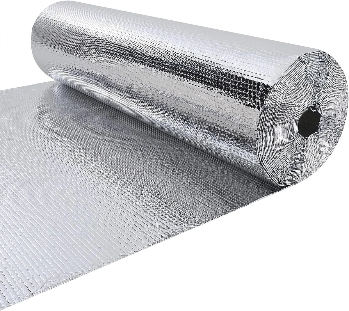 Dinosam Double Reflective Insulation Roll, 23.7" X10' Dinosam Double-Sided Aluminum Bubble Insulation Roll, Rv Window and Window Insulation for Winter an 8628