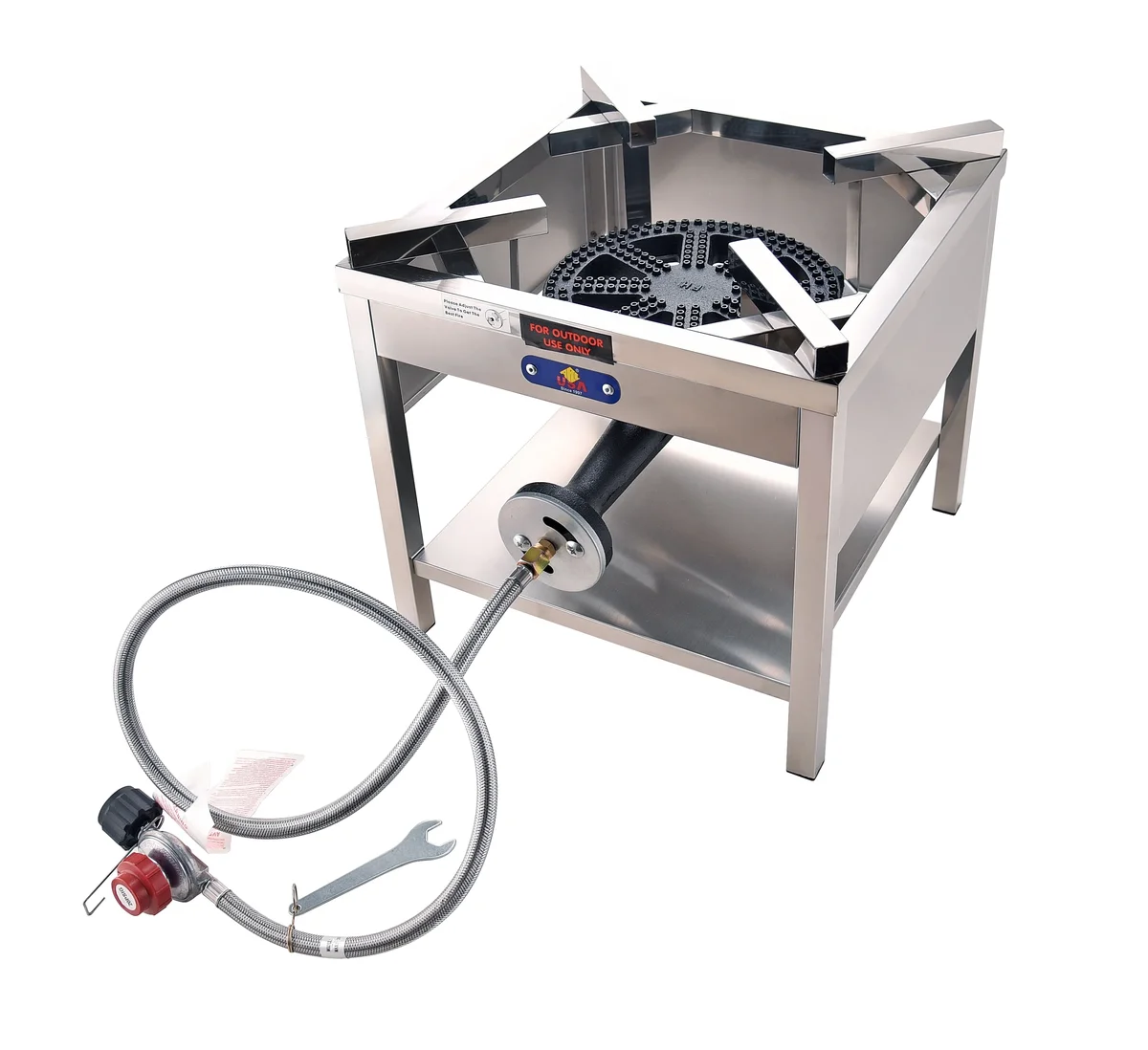 ARC USA SS4242S Stainless Steel Propane Burner Outdoor Cooker Stove for Turkey Frying Seafood Crawfish Boiling 200,000 BTU 2399