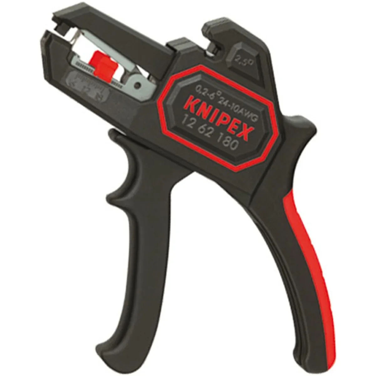 KNIPEX Tools 12 62 180, Self Adjusting Insulation Strippers AWG 10-24 7110