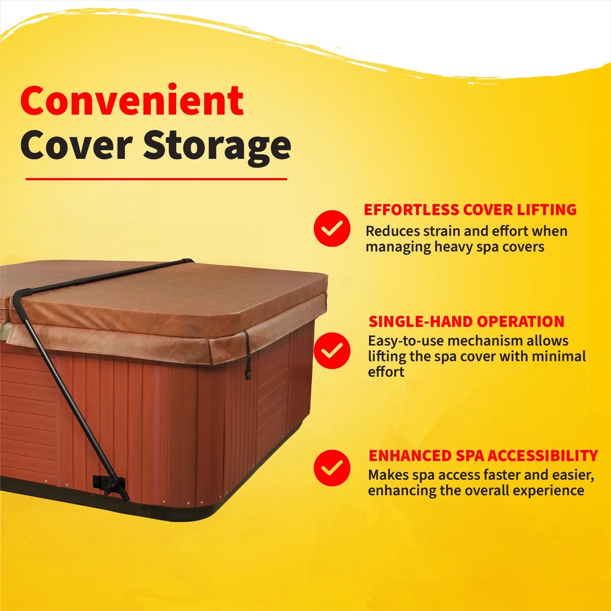 Everdaily Essentials Low Mount Spa Cover Lift Ref. 9839