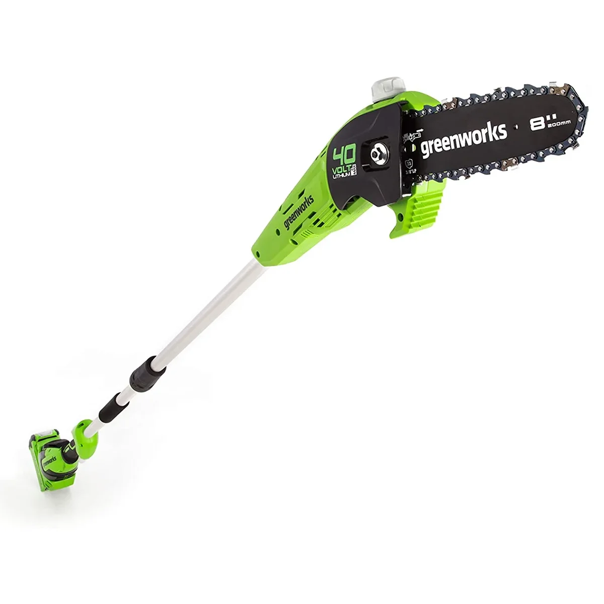 Greenworks 40V 8" Cordless Pole Saw with 2.0 Ah Battery and Charger Gen II 1403702 1866