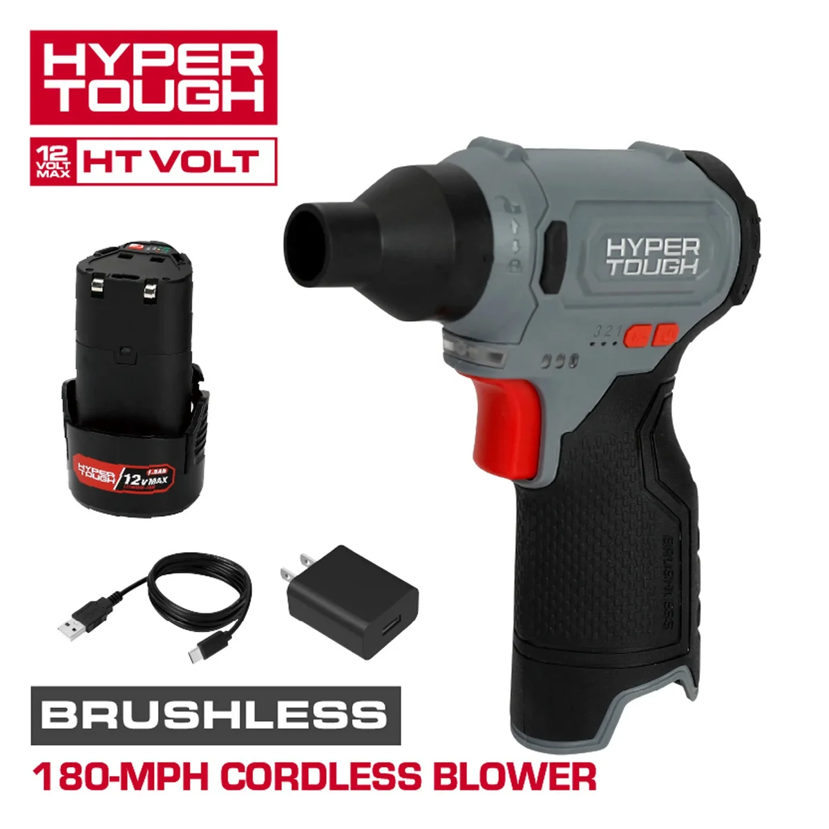 Everdaily Essentials 12V 180-MPH Cordless Blower with 1.5Ah Battery 8826