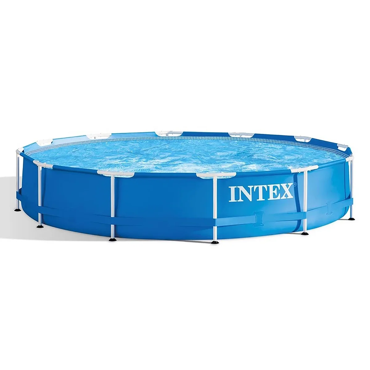 INTEX Metal Frame 12ft x 30in Above Ground Swimming Pool Set w/Filter Pump 7893