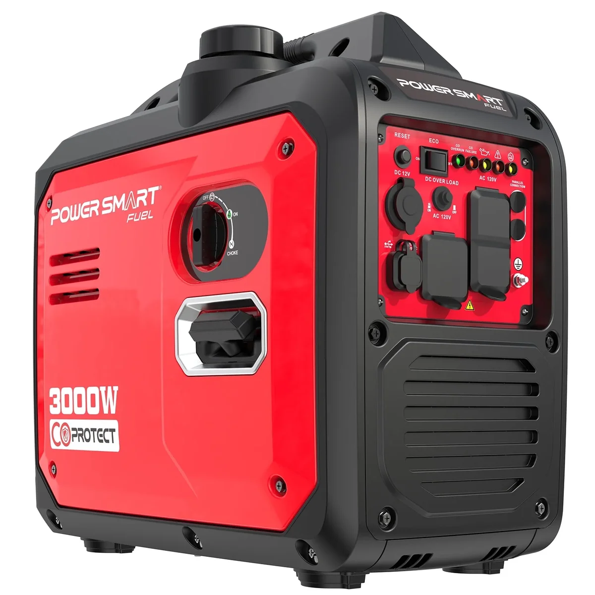 PowerSmart 3000-Watt Portable Inverter Generator, CO Protect Super Quiet for Camping Home Backup Use 9090