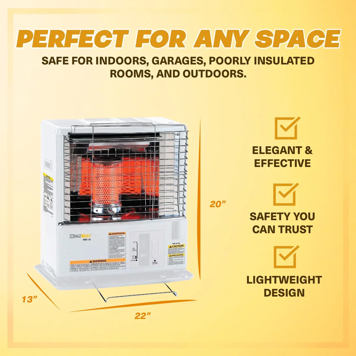 Everdaily Essentials Sengoku HeatMate Portable Indoor/Outdoor Radiant Kerosene Space Heater Ref. 4769