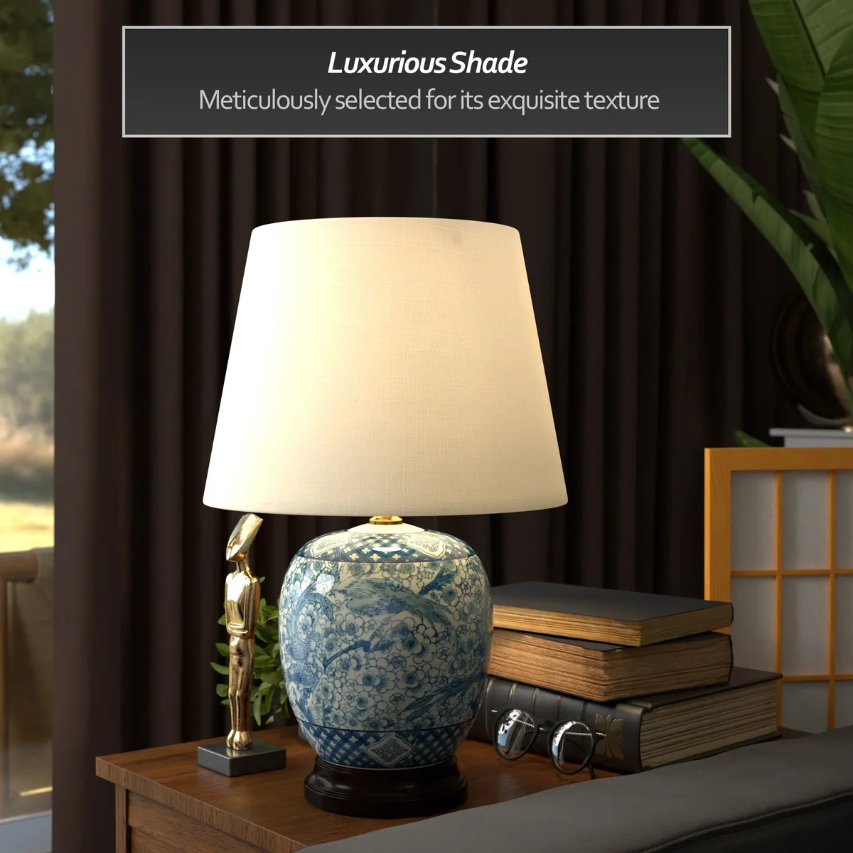 Red Lantern Table Lamps 0649