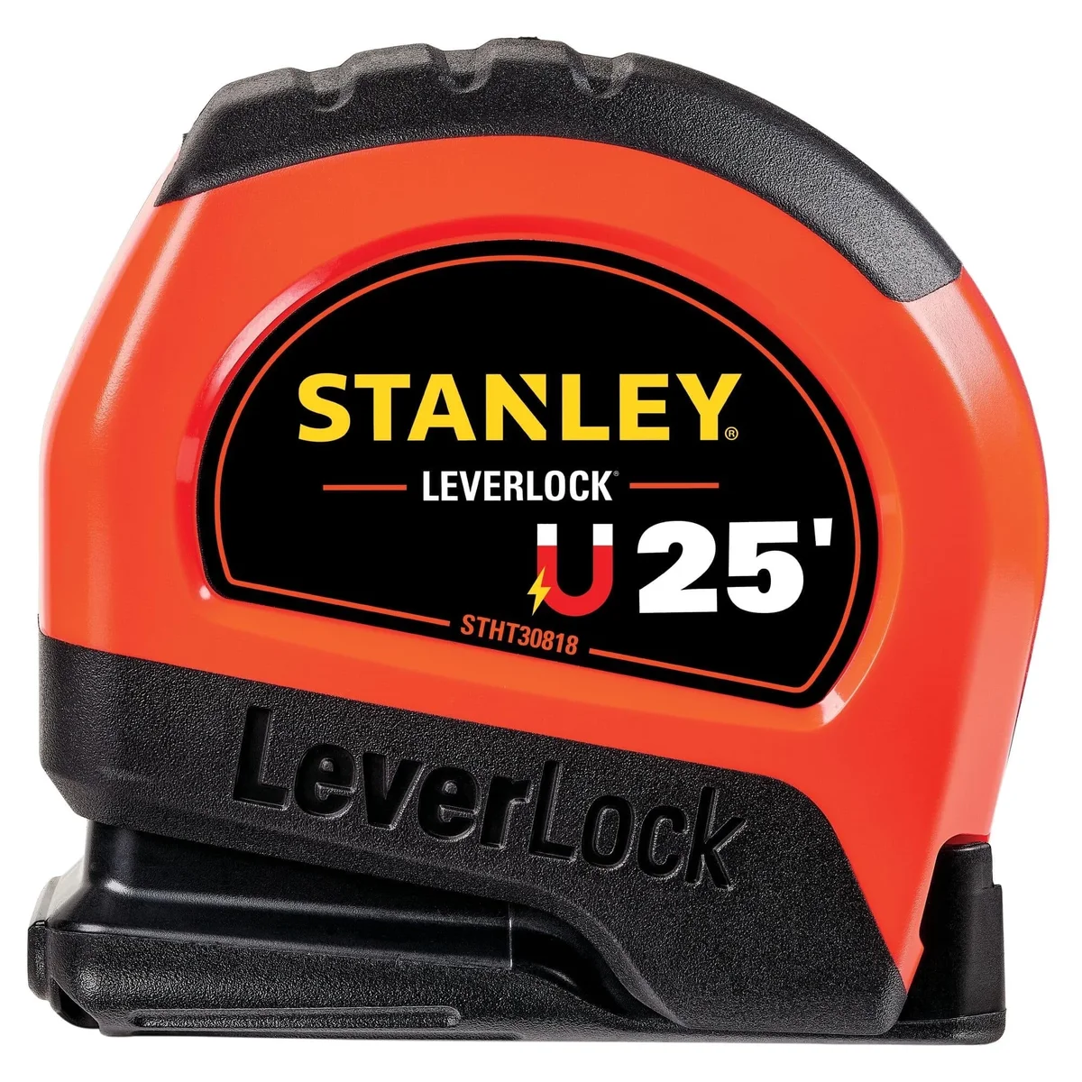 Stanley Leverlock High Visibility Magnetic Tape Measure, 25 ft 5722