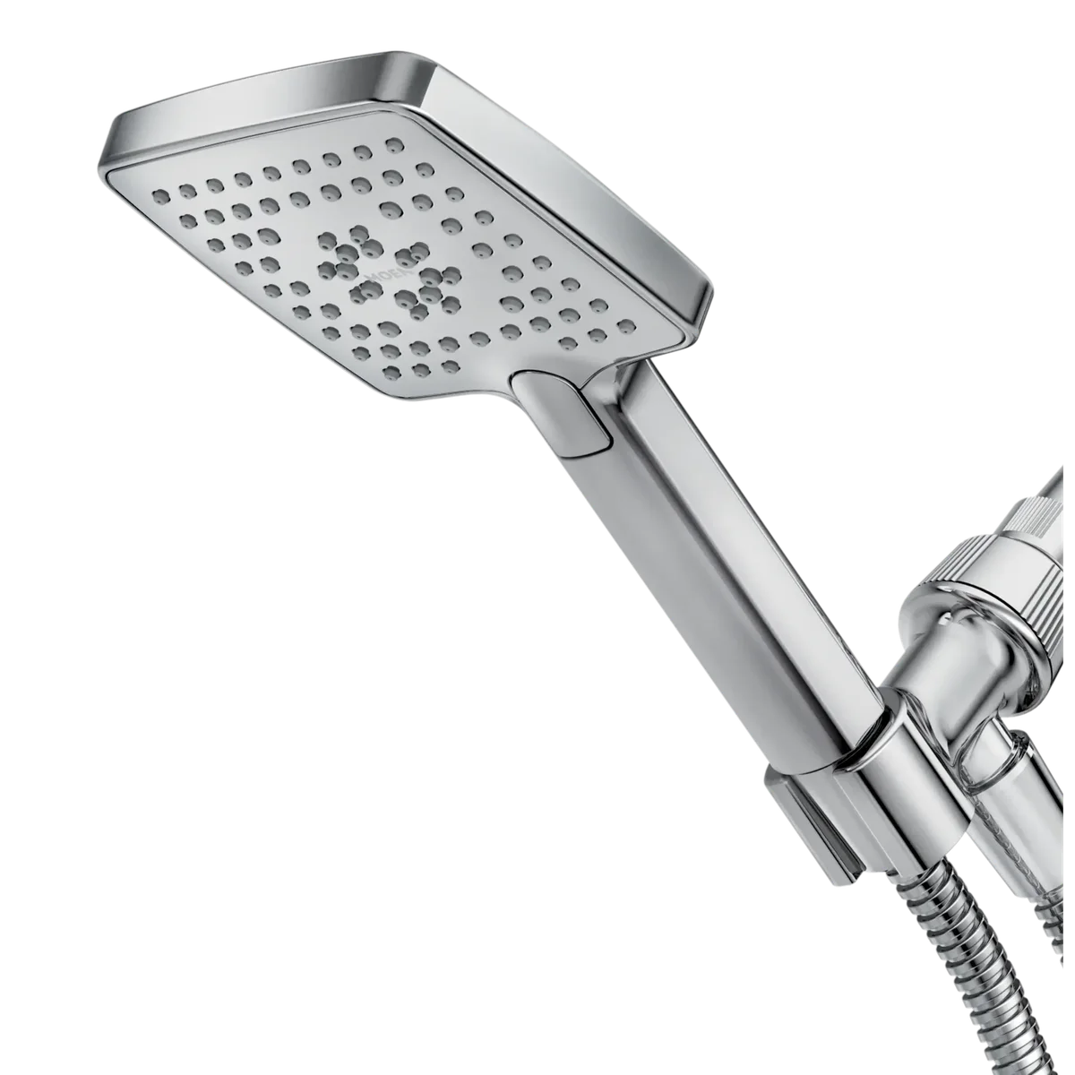 Moen Genta Chrome Handheld Shower Head with 3 Spray Settings, Bracket & 60" Hose – WaterSense Certified 9886