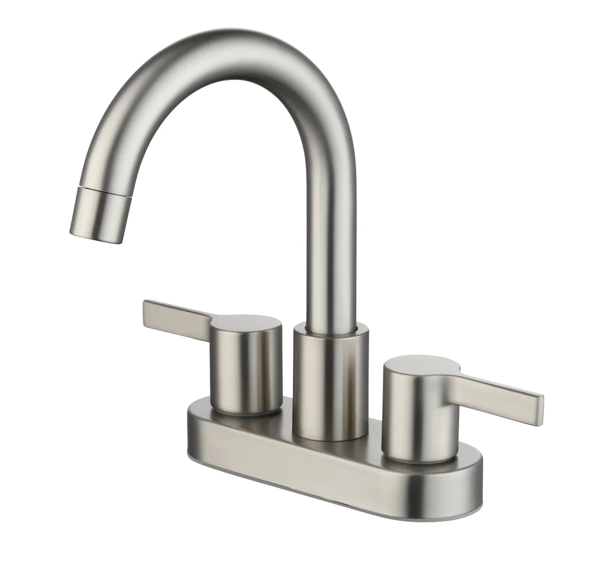 Better Homes & Gardens Clean Modern 4" Centerset Bathroom Faucet in Satin Nickel 7033
