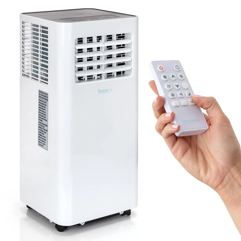 Everdaily Essentials Portable Air Conditioner - Compact Home A/C Cooling Unit W/ Built-in Dehumidifier, White 3724
