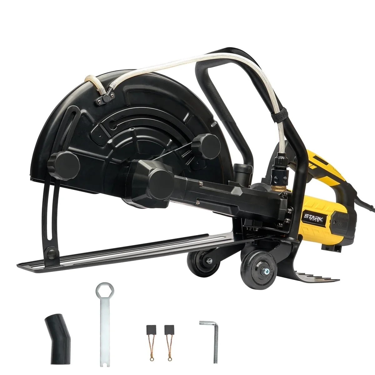 Stark USA 16" Electric Concrete Saw, 3200W 20A Wet/Dry Masonry Saw, 6" Cutting Depth, 4700 RPM with Water Line & Dust Port 7856
