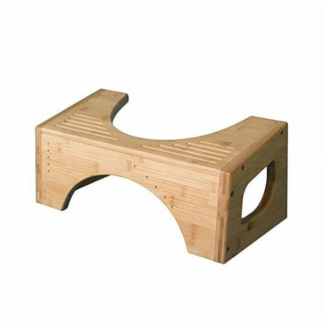 Squatty Potty Bamboo Flip Toilet Stool, Adjustable 7" & 9" 3205