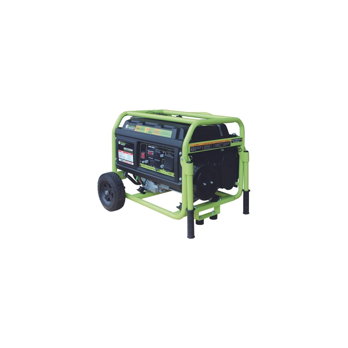 Green-Power America Pro Series 5250/4250-Watt Manual Start Dual Fuel Portable Generator w/223cc 8HP  Professional Engine 7730