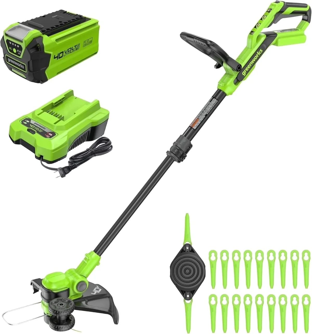 Greenworks 40V 13" String Trimmer/Edger Kit 3185