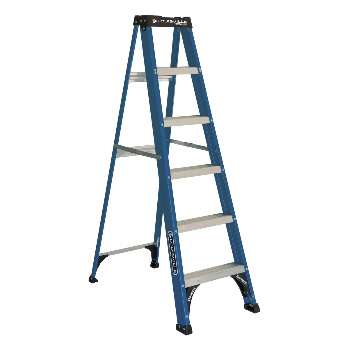 Louisville Ladder 6 ' Fiberglass Step, 10' Reach, 225-lb, Load Capacity, W-3217-06 6573