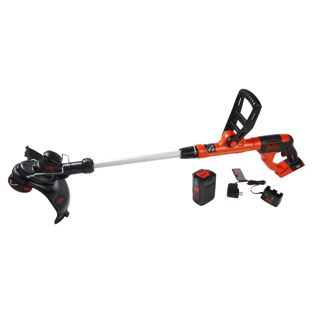 BLACK+DECKER 40V MAX* Lithium String Trimmer, (LST140C) 6107