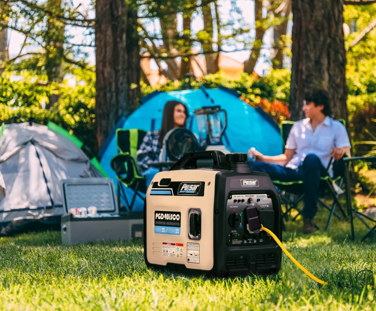 Pulsar 4000-Watt Super Quiet Gas Powered Inverter Generator with CO Sentry, RV Ready 5334