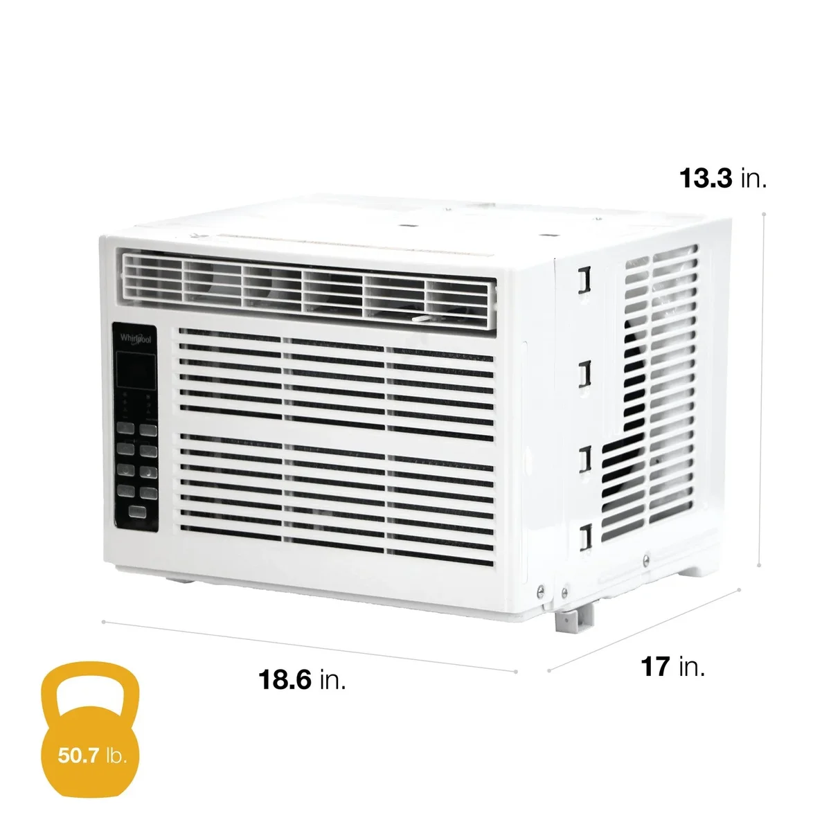 Everdaily Essentials New 8,000 BTU 350 Sq Ft Window Air Conditioner, White Ref. 6527