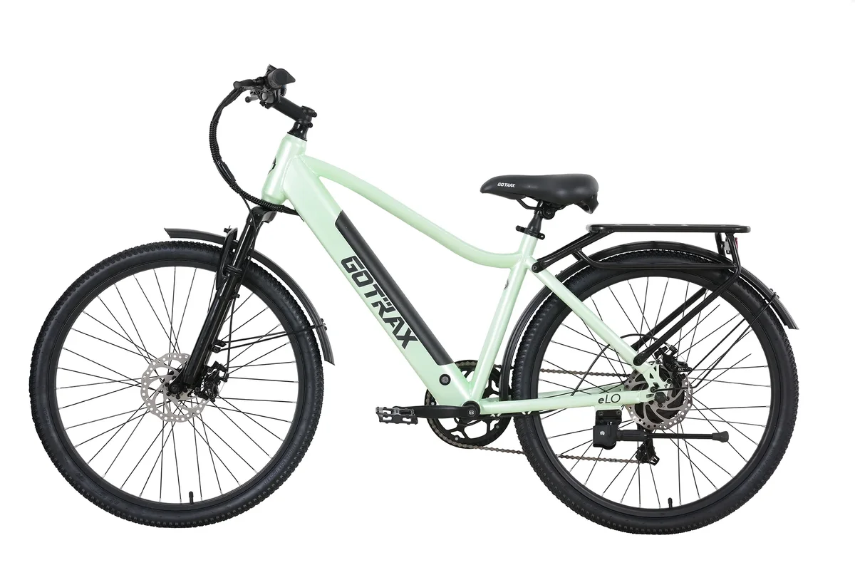 GOTRAX Elo 26" Adult Electric Commuter Bike, 36V 10.4Ah, 25 Miles, 7 Speed Shimano, Front Suspension, Unisex 7873