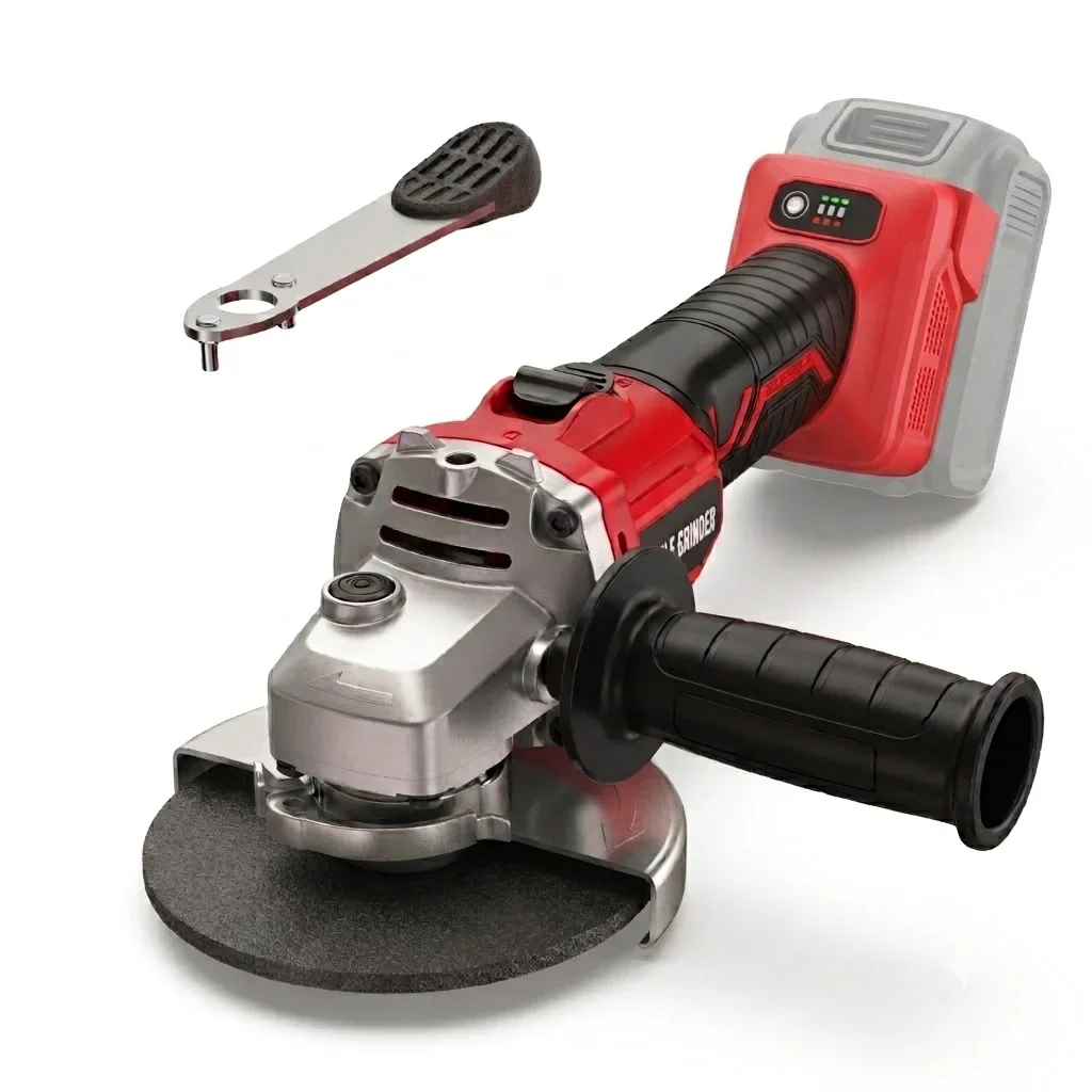 Unbranded Brushless Cordless Angle Grinder 4-1/2", 18V Power Tool for M18 Li-Ion Batteries, 8500RPM Grinding & Cutting Tool with 6 Variable Speeds (Tool On 0373