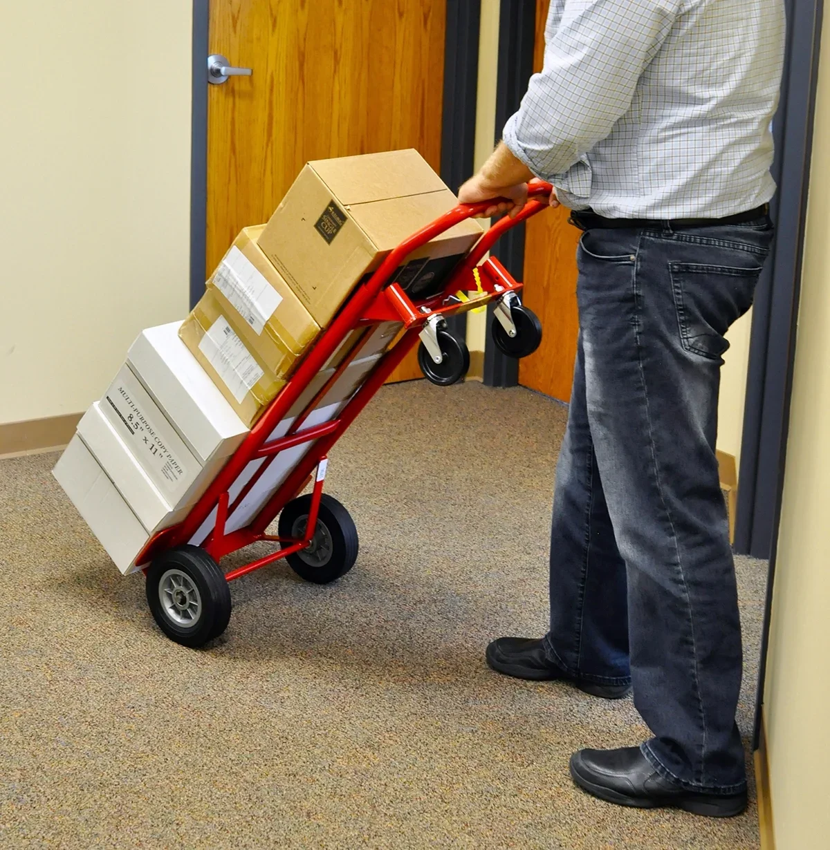 Milwaukee 35180, 600 lbs Steel 15.75 in x 19.5 in x 47 in Convertible Hand Truck 8234
