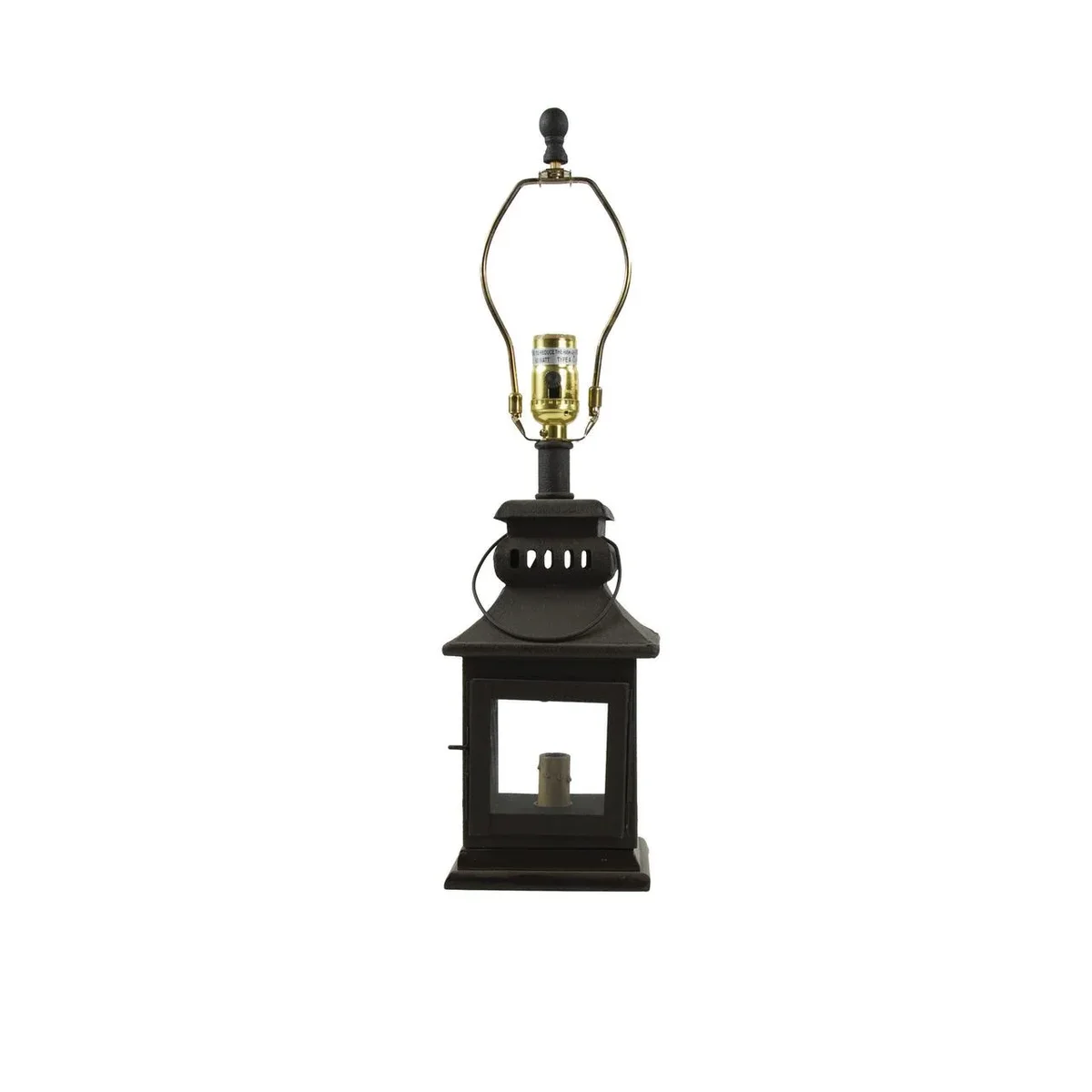 Park Designs Black Iron Lantern Lamp 20" 9007